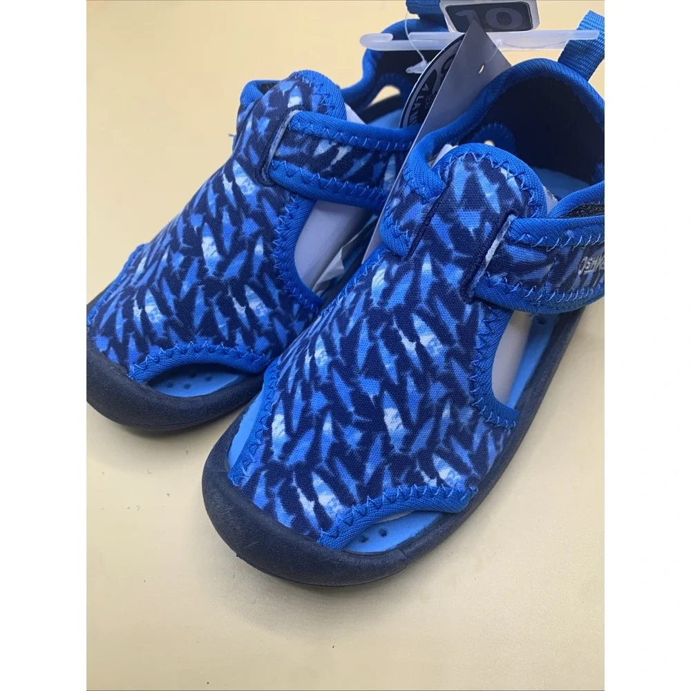 OshKosh B'gosh Machine Washable Blue Aqua Water Play Shoes Unisex Toddler 10 NEW